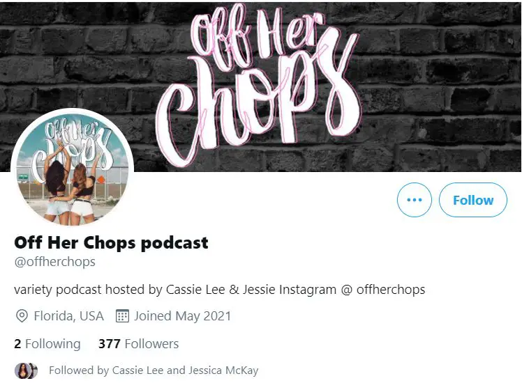 Off her chops podcast